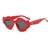 AUGEN Modern Flame Plastic Unisex Sunglasses UV 400 Protected Medium Size (195-C3)