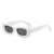 AUGEN Casual Rectangular Plastic Unisex Sunglasses UV 400 Protected Medium Size (196-C10)