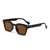AUGEN Modern Rectangular Plastic Unisex Sunglasses UV 400 Protected Medium Size (200-C5)