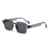 AUGEN Modern Rectangular Plastic Unisex Sunglasses UV 400 Protected Medium Size (201-C3)