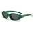 AUGEN Vintage Oval Plastic Unisex Sunglasses UV 400 Protected Large Size (204-C3)