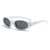 AUGEN Vintage Oval Plastic Unisex Sunglasses UV 400 Protected Large Size (204-C4)