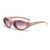 AUGEN Vintage Oval Plastic Unisex Sunglasses UV 400 Protected Large Size (204-C8)