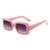 AUGEN Classic Rectangular Plastic Unisex Sunglasses UV 400 Protected Medium Size (207-C1)