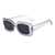 AUGEN Classic Rectangular Plastic Unisex Sunglasses UV 400 Protected Medium Size (207-C3)