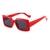 AUGEN Classic Rectangular Plastic Unisex Sunglasses UV 400 Protected Medium Size (207-C4)