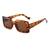 AUGEN Classic Rectangular Plastic Unisex Sunglasses UV 400 Protected Medium Size (207-C7)