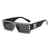 AUGEN Modern Rectangular Plastic Unisex Sunglasses UV 400 Protected Large Size (209-C1)