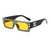 AUGEN Modern Rectangular Plastic Unisex Sunglasses UV 400 Protected Large Size (209-C4)