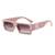 AUGEN Modern Rectangular Plastic Unisex Sunglasses UV 400 Protected Large Size (209-C5)