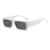 AUGEN Modern Rectangular Plastic Unisex Sunglasses UV 400 Protected Large Size (209-C7)