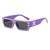 AUGEN Modern Rectangular Plastic Unisex Sunglasses UV 400 Protected Large Size (209-C8)