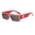 AUGEN Modern Rectangular Plastic Unisex Sunglasses UV 400 Protected Large Size (209-C9)