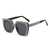 AUGEN Modern Square Plastic Unisex Sunglasses UV 400 Protected Large Size (210-C1)