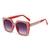 AUGEN Modern Square Plastic Unisex Sunglasses UV 400 Protected Large Size (210-C2)