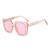 AUGEN Modern Square Plastic Unisex Sunglasses UV 400 Protected Large Size (210-C4)