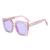 AUGEN Modern Square Plastic Unisex Sunglasses UV 400 Protected Large Size (210-C7)