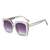 AUGEN Modern Square Plastic Unisex Sunglasses UV 400 Protected Large Size (210-C9)