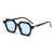 AUGEN Modern Square Plastic Unisex Sunglasses UV 400 Protected Medium Size (212-C7)