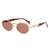 AUGEN Retro Oval Sunglasses UV 400 Protected Unisex Small Size (219-C5)