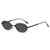 AUGEN Retro Oval Rimless Sunglasses for Men & Women | UV400 Protection | Lightweight Vintage Metal Frame Stylish Shades | Trendy Unisex Eyewear for Travel, Beach, Driving (M242-C1)