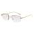 AUGEN Rimless Full-Metal UV400 Sunglasses for Men & Women | Lightweight Eyewear for Driving, Travel & Daily Wear | Scratch-Resistant Lenses (M250-C6)