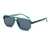 AUGEN Oversized Square Sunglasses for Men & Women | Bold Fashion Shades with UV400 Protection | Lightweight PC+CP Frame (M257-C5)