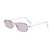 AUGEN Ultra-Light Rimless Rectangle Sunglasses for Men & Women | 24g Slim Metal Frame | UV400 Protective Eyewear (M259-C4)
