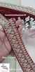 Maroon Pearl & Sequence Fabric Lace