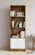Hugo Bookshelf/Display Unit - Leon Teak & White