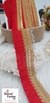Shimmer Red Thread Tassel Lace