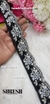 Black Bloom Embroidery Lace – 48428-EMB