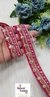 Rani Pink Mesh Mosaic Embroidery Designer Trim