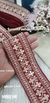 Maroon Floral Zari Embroidery Lace