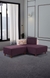 neudot Hailey Fabric Chaise Lounger LHS in Floral Paradise Purple Colour