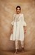 Offwhite Side Gathered Kurta