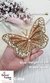 Handmade Beige & Multi-Color Butterfly Design