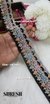 Black Floral Beads & Thread Embroidery Lace – 48866-EMB
