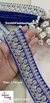 Royal Blue Pearl & Sequence Fabric Lace