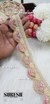 Cream Floral Beads & Thread Embroidery Lace – 48870-EMB