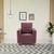 neudot Roman Sofa for Living Room |1 Person Sofa|Premium Fabric with Cushioned Armrest | Solid Wood Frame|1 Seater in Ceramic Pink Color