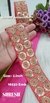 Tomato Red Sequin & Dori Embroidery Fabric Lace – 16532-Emb