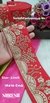 Red Sequence, Thread & Dori Embroidery Lace – 18416-Emb