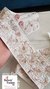 Iris Embroidery White Embroidered Trim 46135