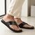 The Aero Ruosh Men Black Slipper
