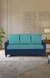 neudot Saya Dual Color Sofa for Living Room |3 Persons Sofa|Premium Fabric with Cushioned Armrest | Solid Wood Frame|3 Seater in Saya Duo Teal Color