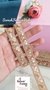 Baby Pink Luminous Gold Zari  Sequin Borders