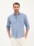 MOE & JEK Irish Blue Cotton Linen Shirt