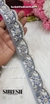 Grey Bloom Embroidery Lace – 48428-EMB