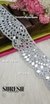Silver Royal Mirror Cutwork Jari Lace – 48274-Emb